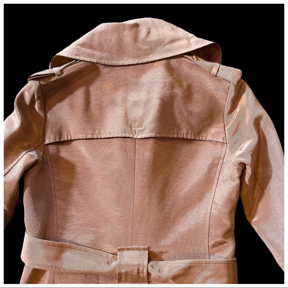 Yoana Baraschi Bronze Iridescent Long Trench Jacket - Picture 5 of 13